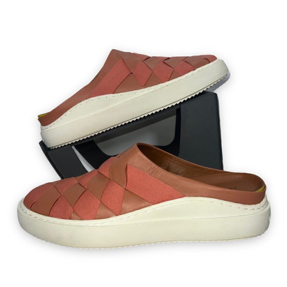 Lucky Brand Killian Woven Slip-on Mule‎ Sneakers Tawny Orange Women's 7.5M